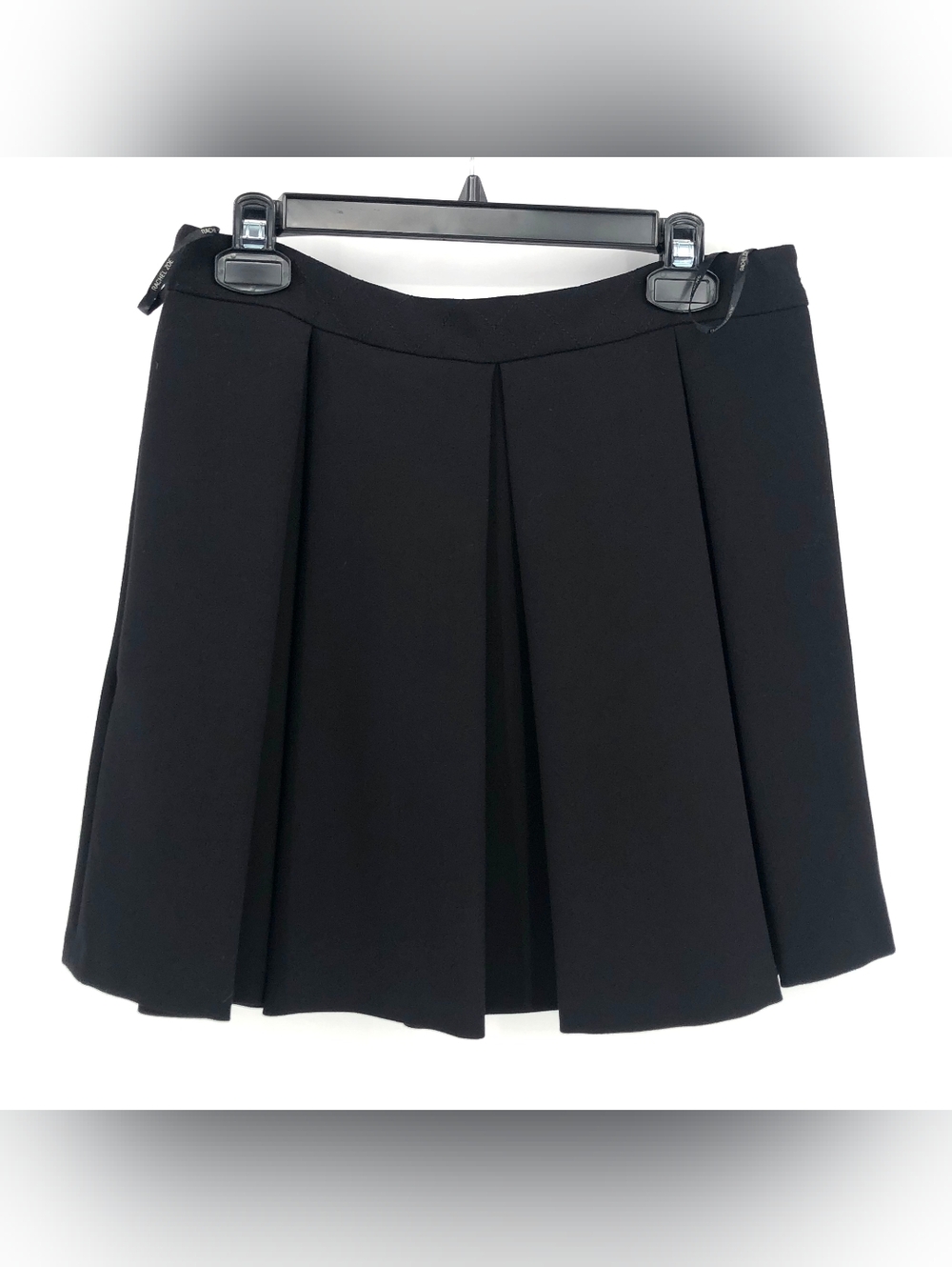 Rachel Zoe Black Pleated Mini Skirt, Size 10, Style F14S05 NWT